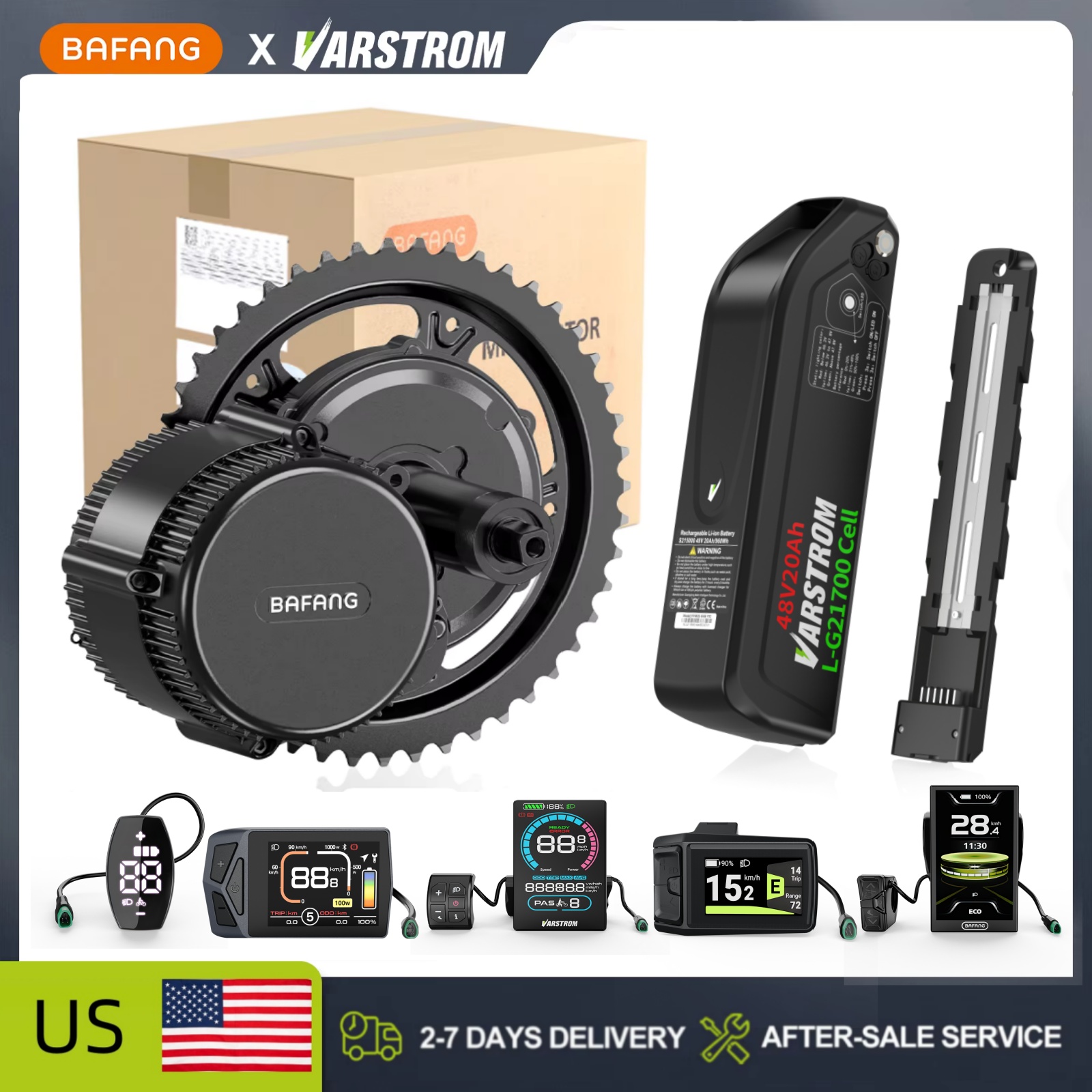 [ABD Stokunda] Bafang 48V Orta - Side Hung Mid Drive Motor Kit incelemesi ve fiyatı